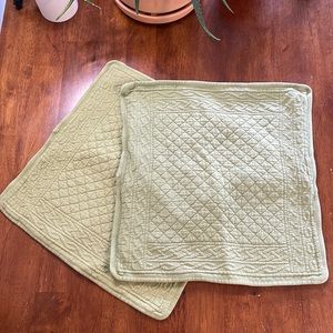 Pillow Covers, green, set of 2